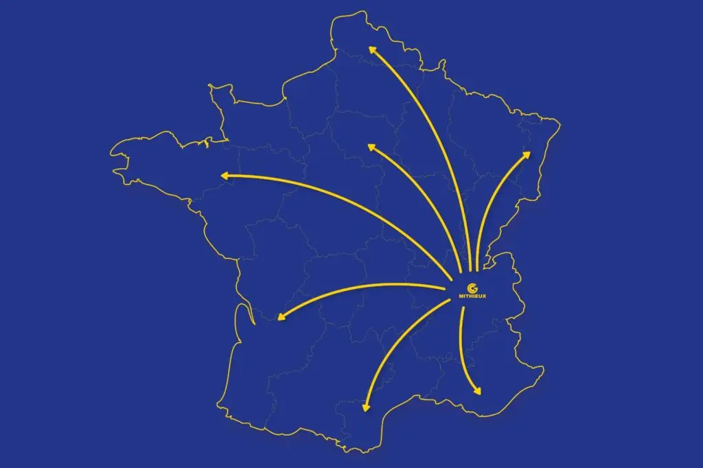 Flux de transport Mithieux partout en France